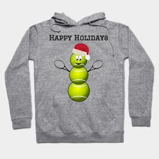 Tennis Santa Snowman Hoodie